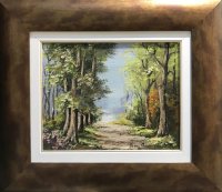 Barta Mária erdei táj 24x30